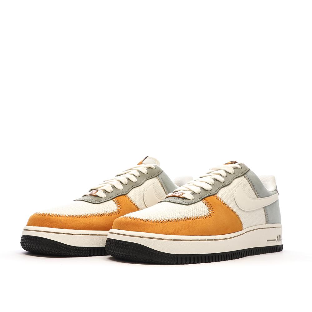 Air Force 1 Baskets Ecru/Bleu/Orange Homme Nike vue 6