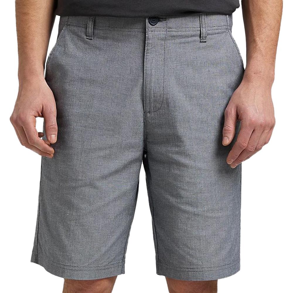 Short Gris/Bleu Homme Lee Chino pas cher