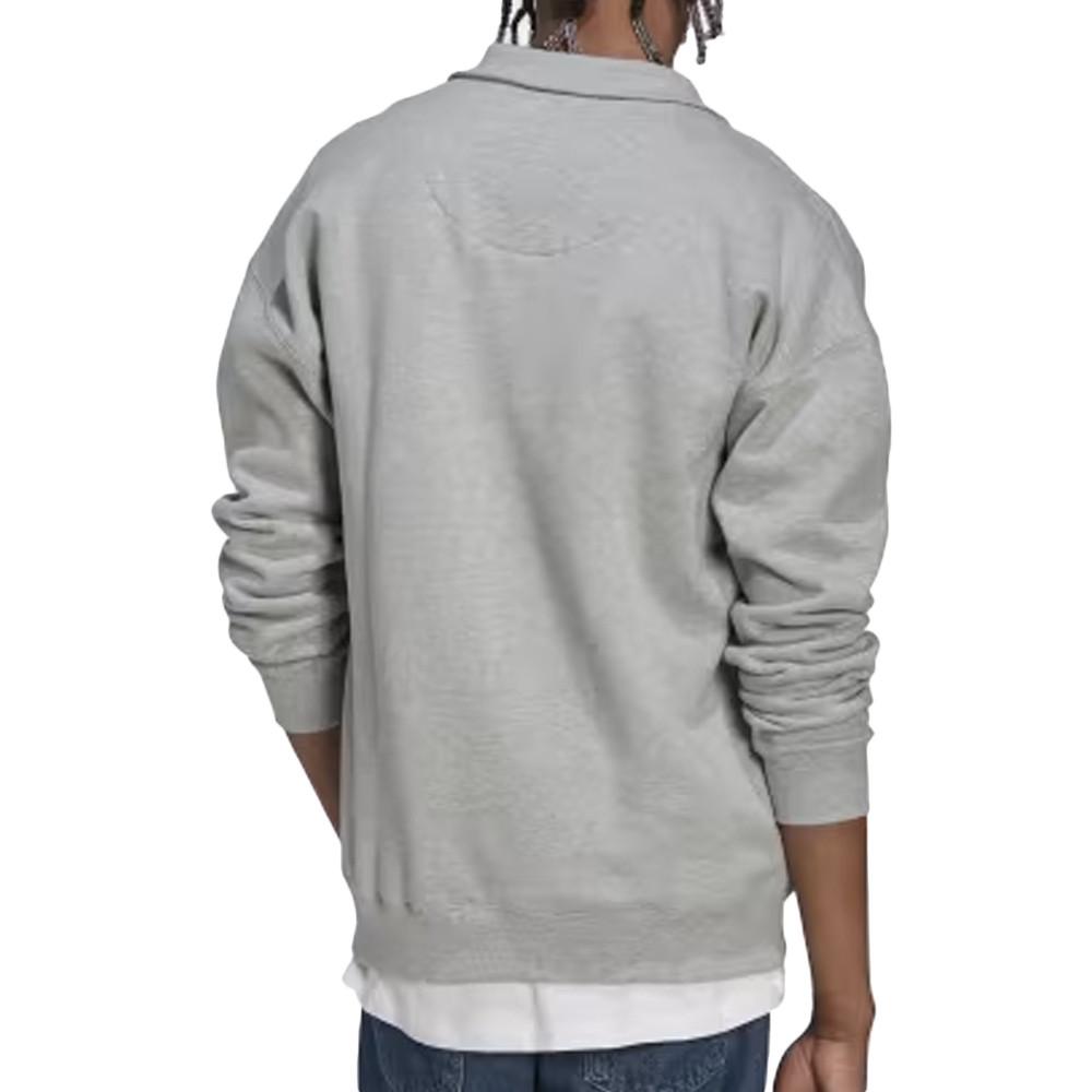Sweat 1/4 Zip Gris Homme Adidas HN1945 vue 2