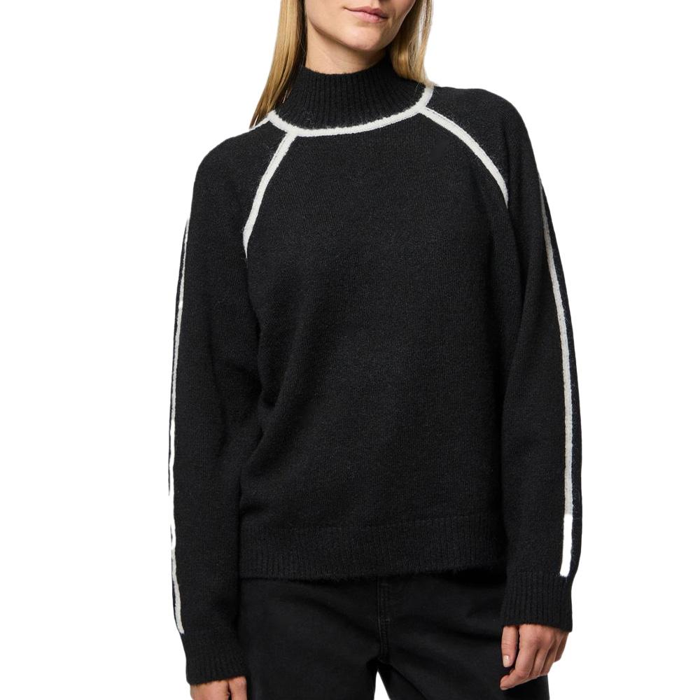Pull Noir Femme Pieces Lola pas cher