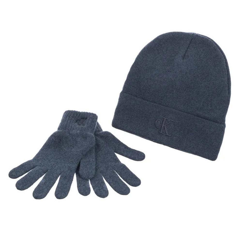 Bonnet + Gants Marine Homme Calvin Klein Jeans Gloves pas cher