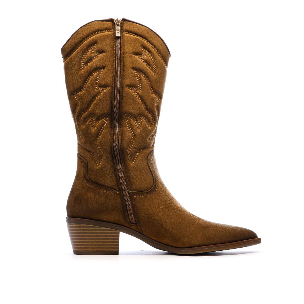 Santiags Hautes Camel Femme Xti 144308 vue 2