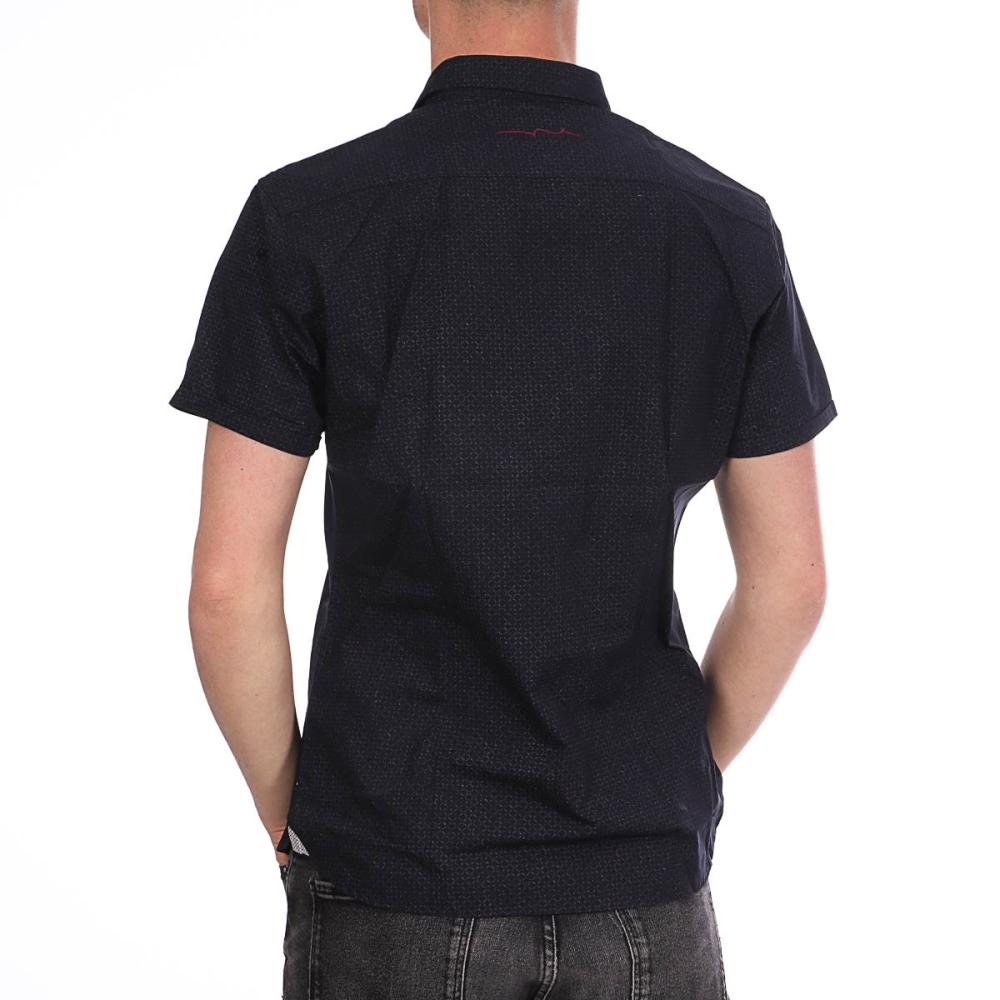 Chemisette Marine/Noire Homme Teddy Smith Cut MC vue 2