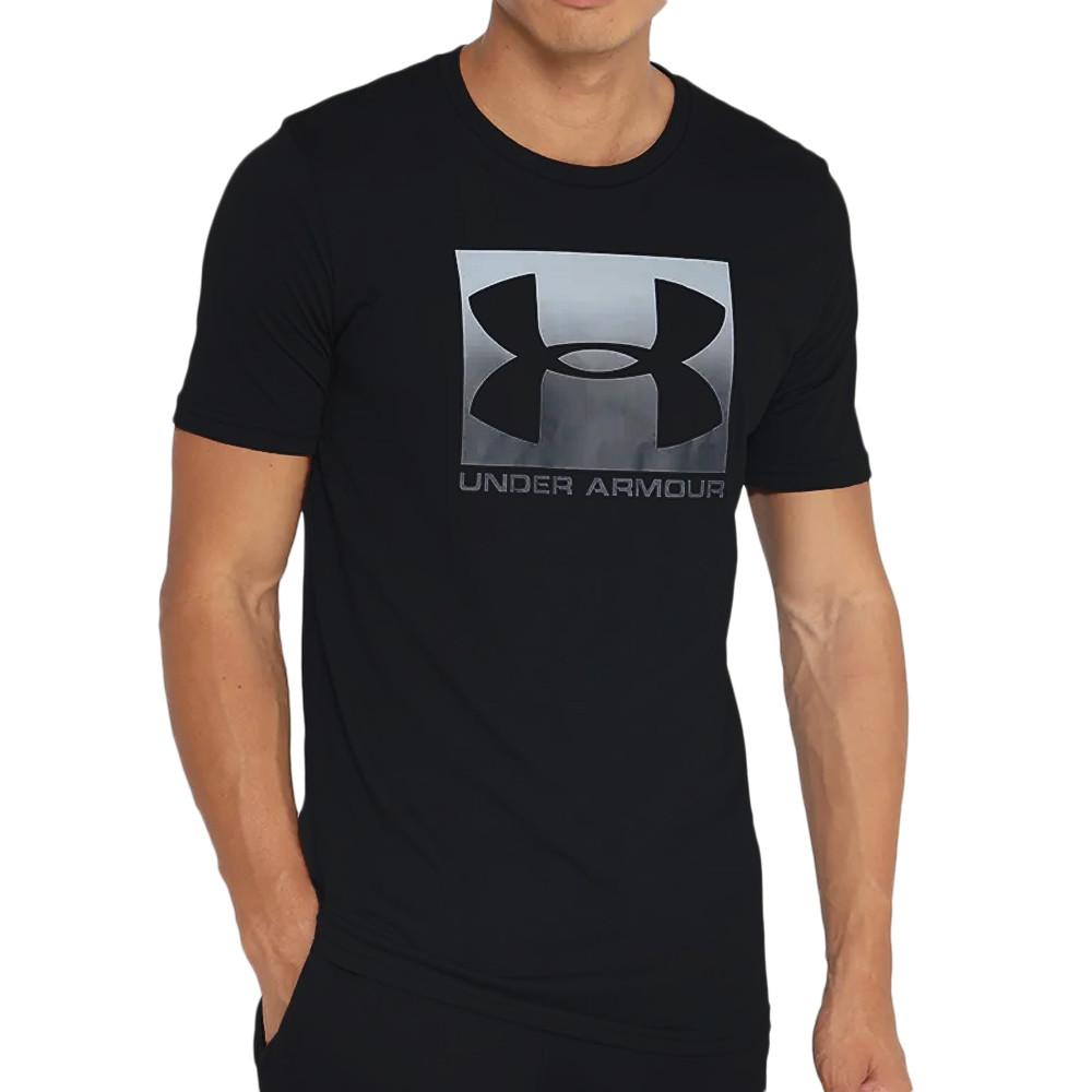 T-shirt Noir homme Under Armour Boxed Sportstyle pas cher