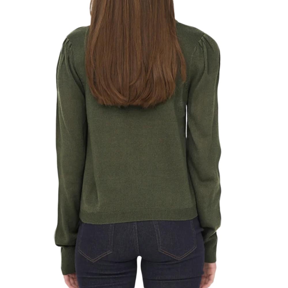 Pull Kaki Femme JDY Laura Knt vue 2