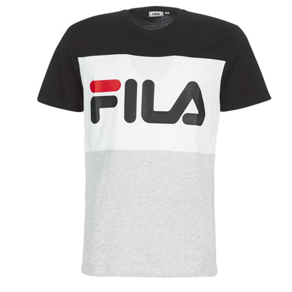T-shirt Gris/Noir Homme Fila Flat Matte pas cher