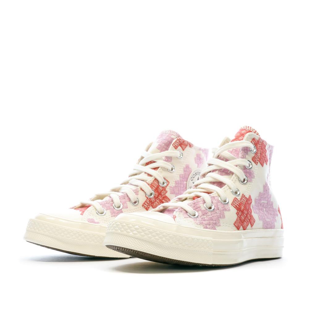 Baskets Écru/Brodé Femme Converse Chuck 70 vue 6