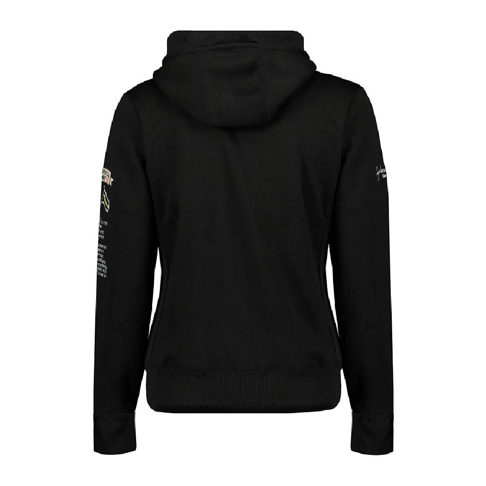 Sweat Noir Fille Geographical Norway Gymclass New vue 2