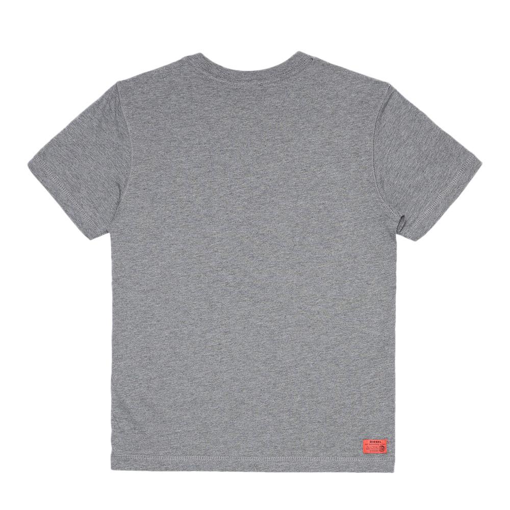 T-shirt Gris Garçon Diesel Tdiegos vue 2
