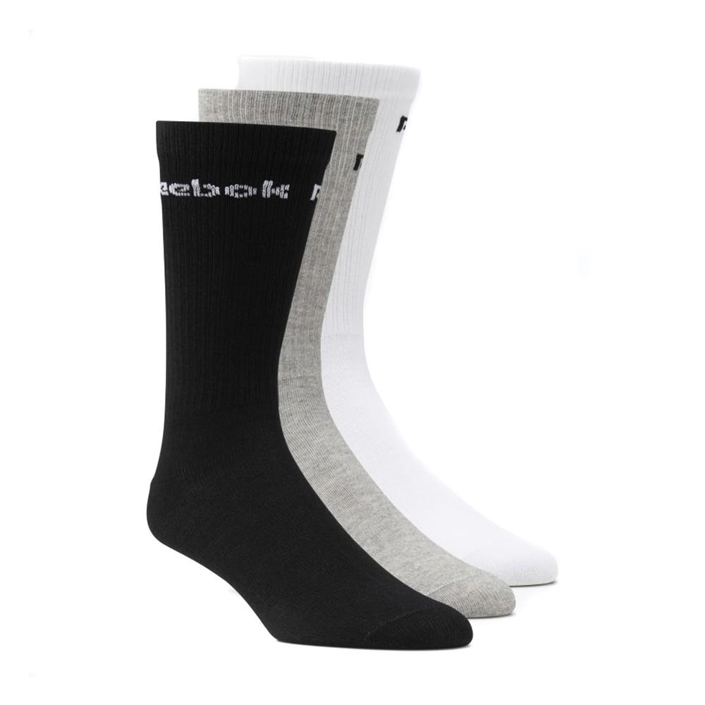 Pack 3 paires de Chaussettes blanc/noir/gris homme/femme Reebok pas cher