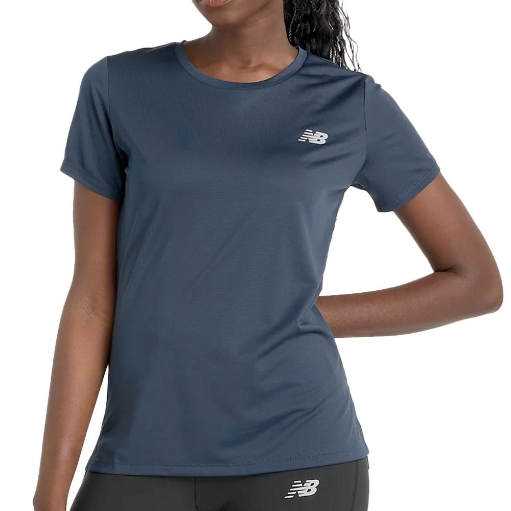T-Shirt de Sport Gris Femme New Balance Sport Sleeve pas cher