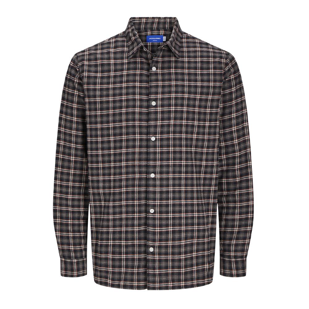 Chemise Kaki/Noir Homme Jack & Jones 12260776 pas cher