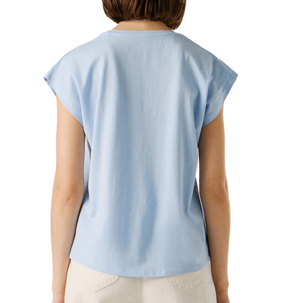Camiseta de mujer azul claro Pepe jeans Bloom0 ver 2