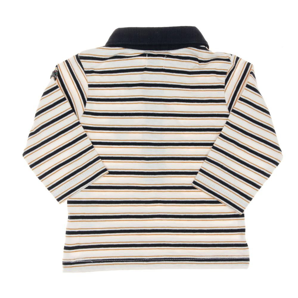 Polo Marine/Beige Garçon EOM Naimo vue 2