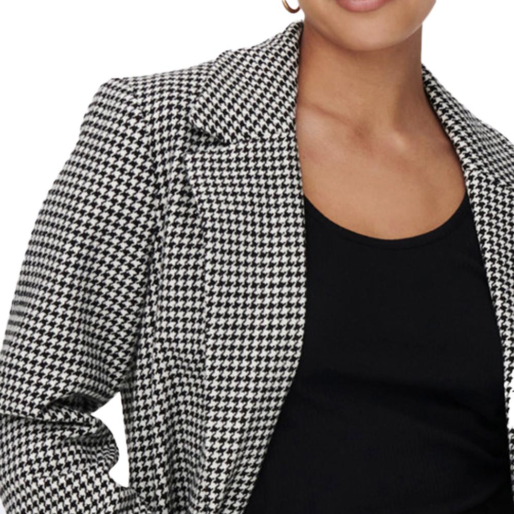 Veste à pied de poule Noir Femme JDY Newemma vue 3