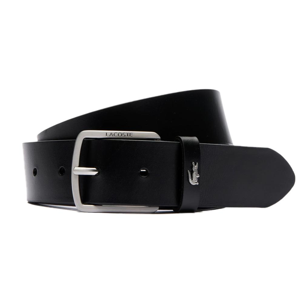 Ceinture Noire Homme Lacoste RC4082 pas cher