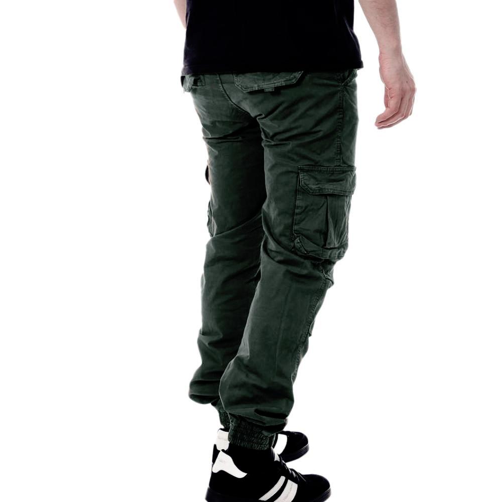 Pantalon Cargo Vert Foncé Homme Paname Brothers Costa vue 2
