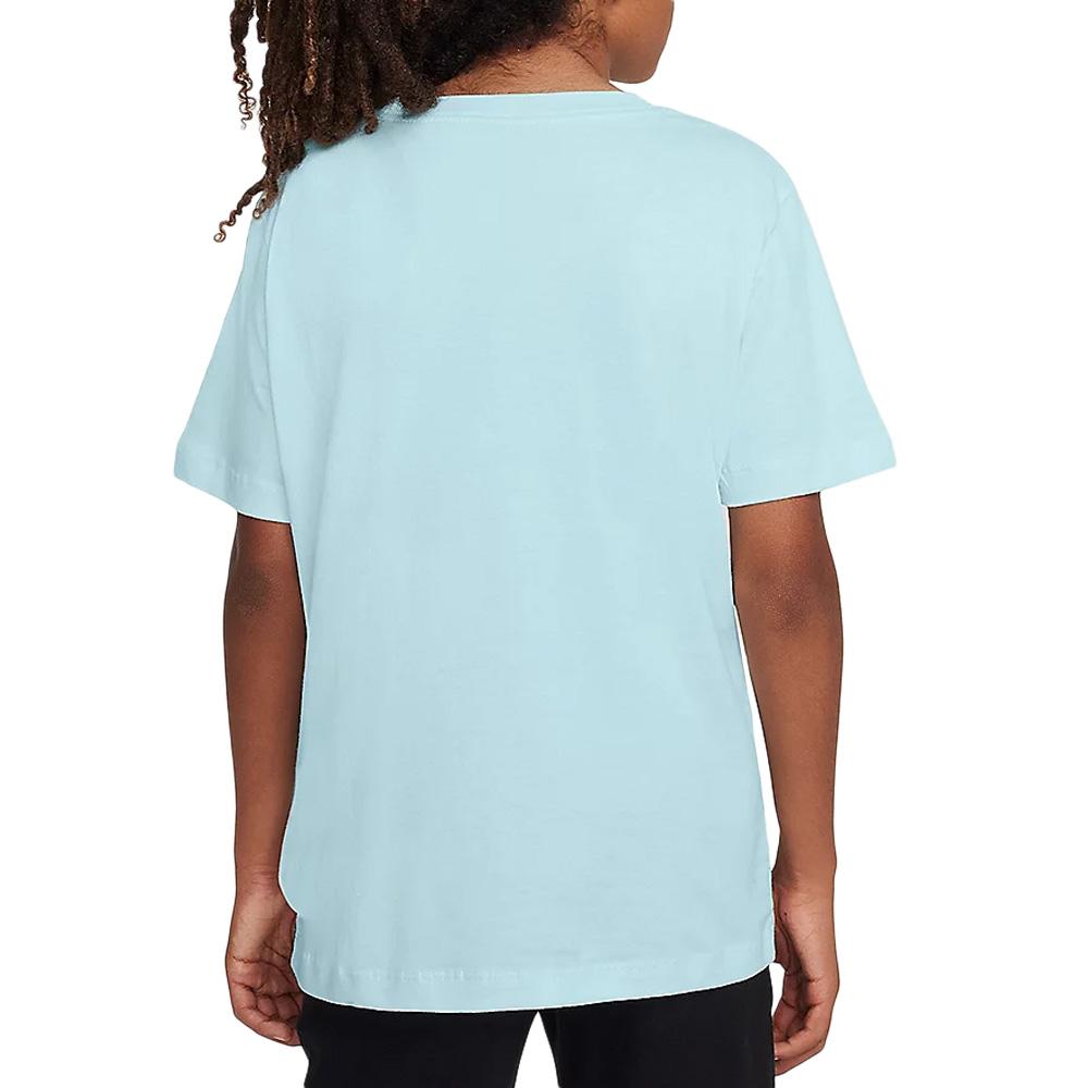 T-shirt Bleu Garçon Nike Futura vue 2