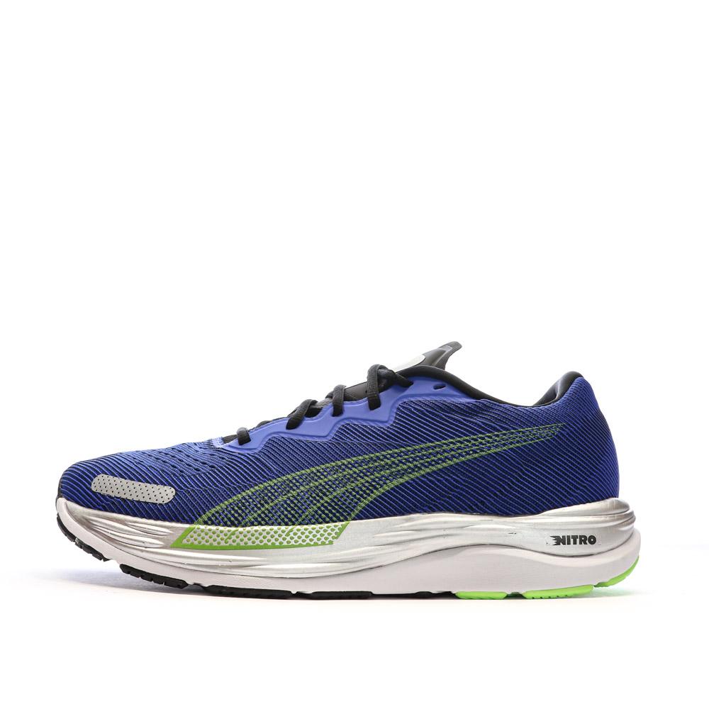 Chaussures de Running Bleu Foncé Homme Puma Velocity Nitro 2 pas cher