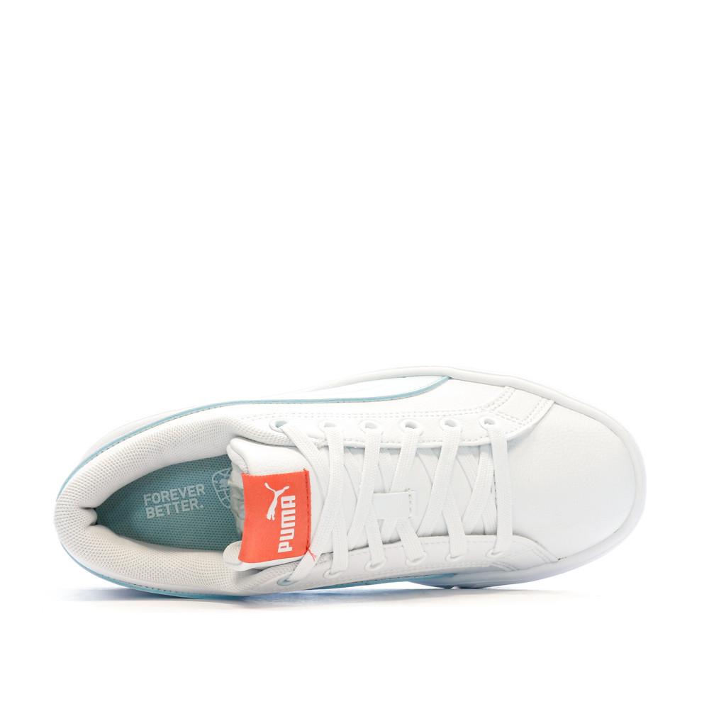 Baskets Blanc/Bleu Plateforme Femme Puma Kaia 2.0 vue 4