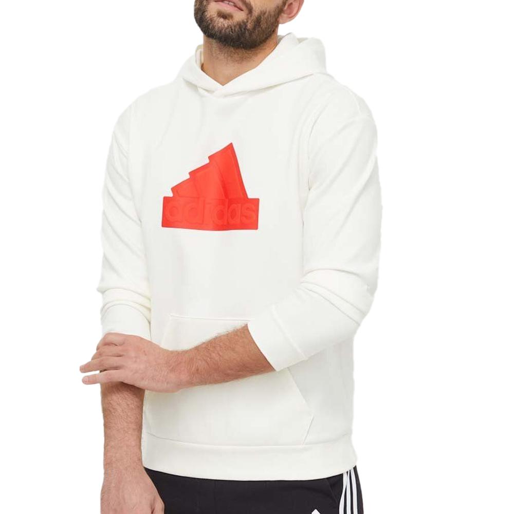 Sweat Blanc/Rouge Homme Adidas Bos pas cher