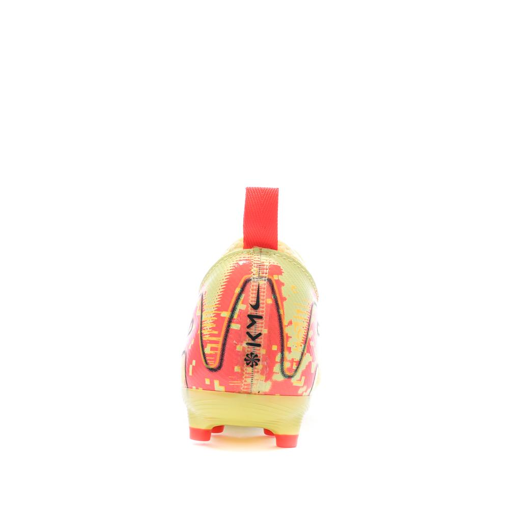 Chaussures de football Jaunes/Oranges Garçon Nike Zoom Vapor 16 Kylian Mbappé vue 3