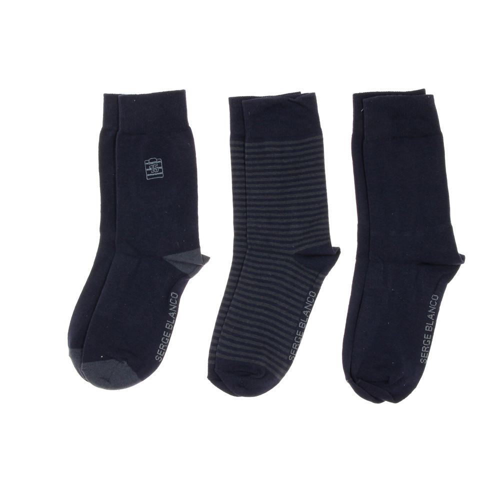 x3 paires de chaussettes Marine Homme Serge Blanco 0NY pas cher