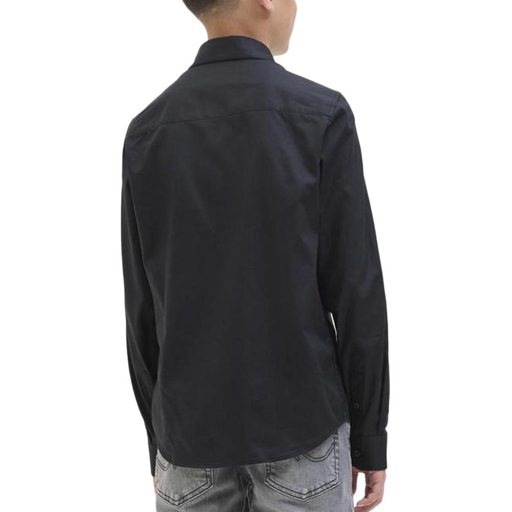 Chemise Noir Garçon Jack & Jones Nico vue 2