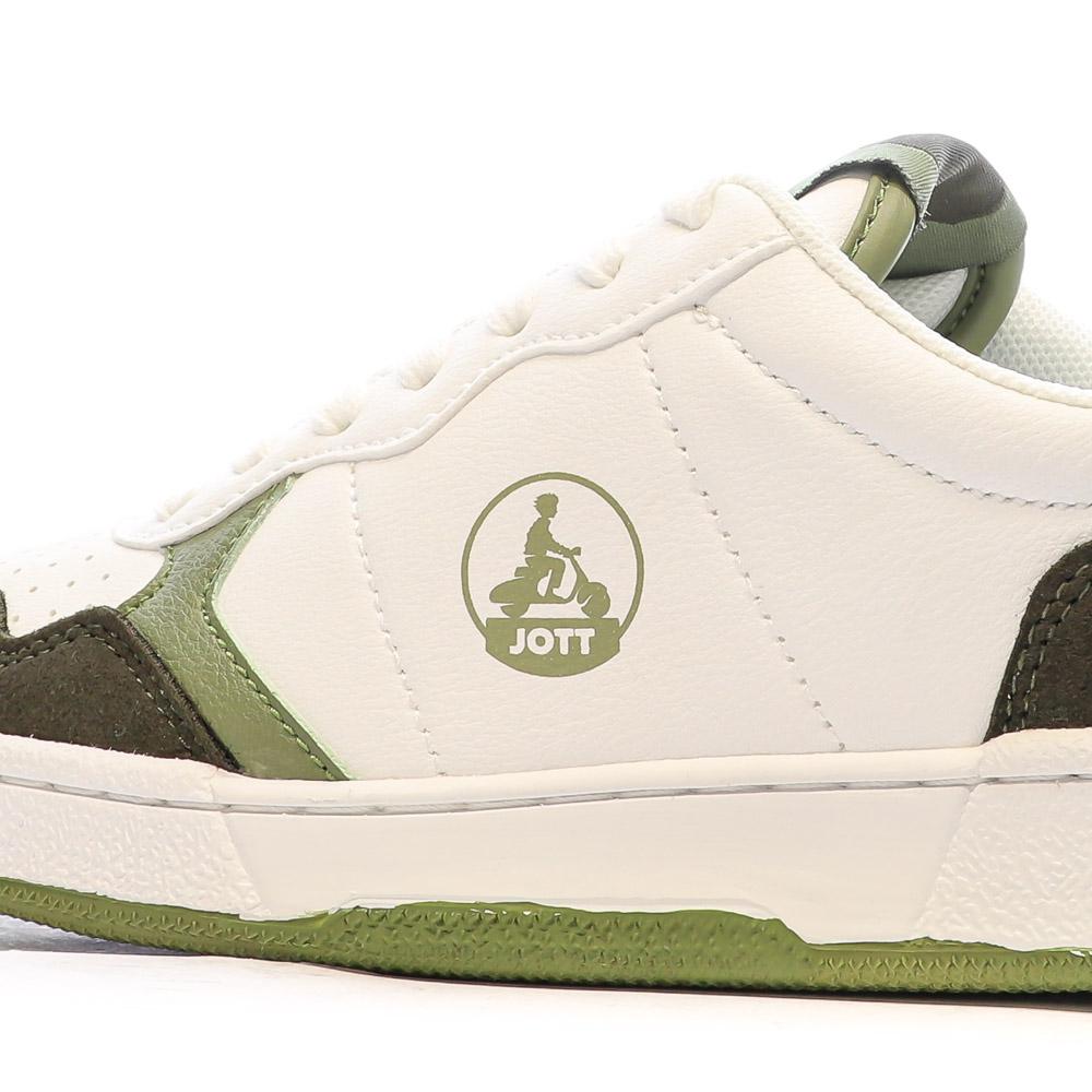 Baskets Blanc/Vert Femme Jott River vue 7