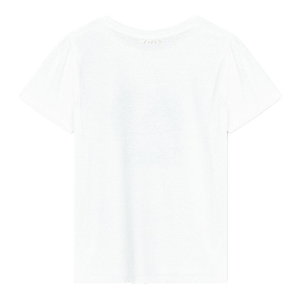 T-shirt Blanc Femme Teddy Smith Patchy vue 2