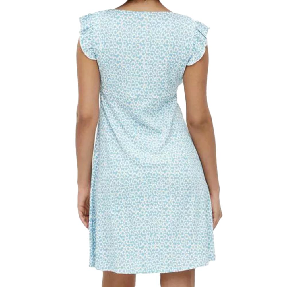 Robe de Grossesse Bleu Femme Mamalicious Flora vue 2