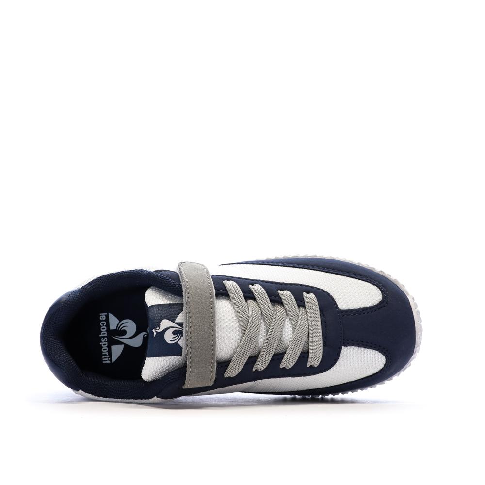 Baskets Marine/Blanc/Gris Garçon Le Coq Sportif Veloce I Ps vue 4