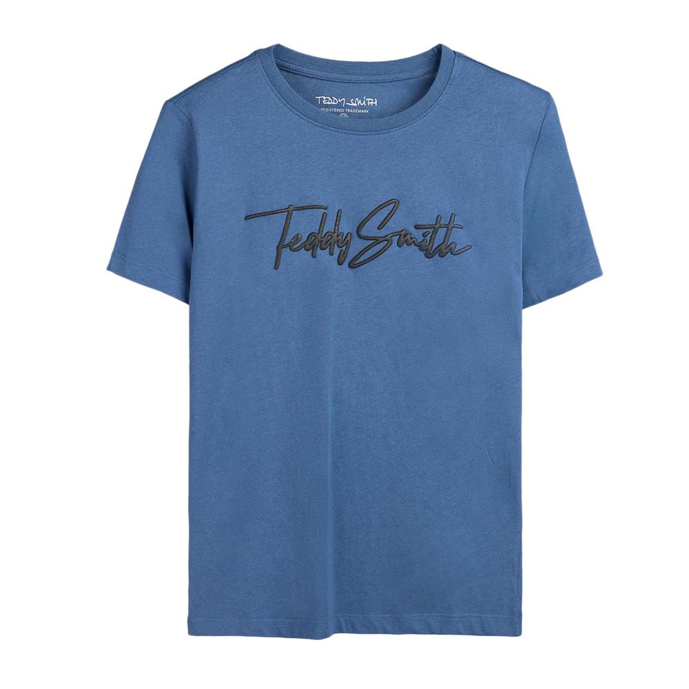 T-shirt Indigo Garçon Teddy Smith Evan pas cher