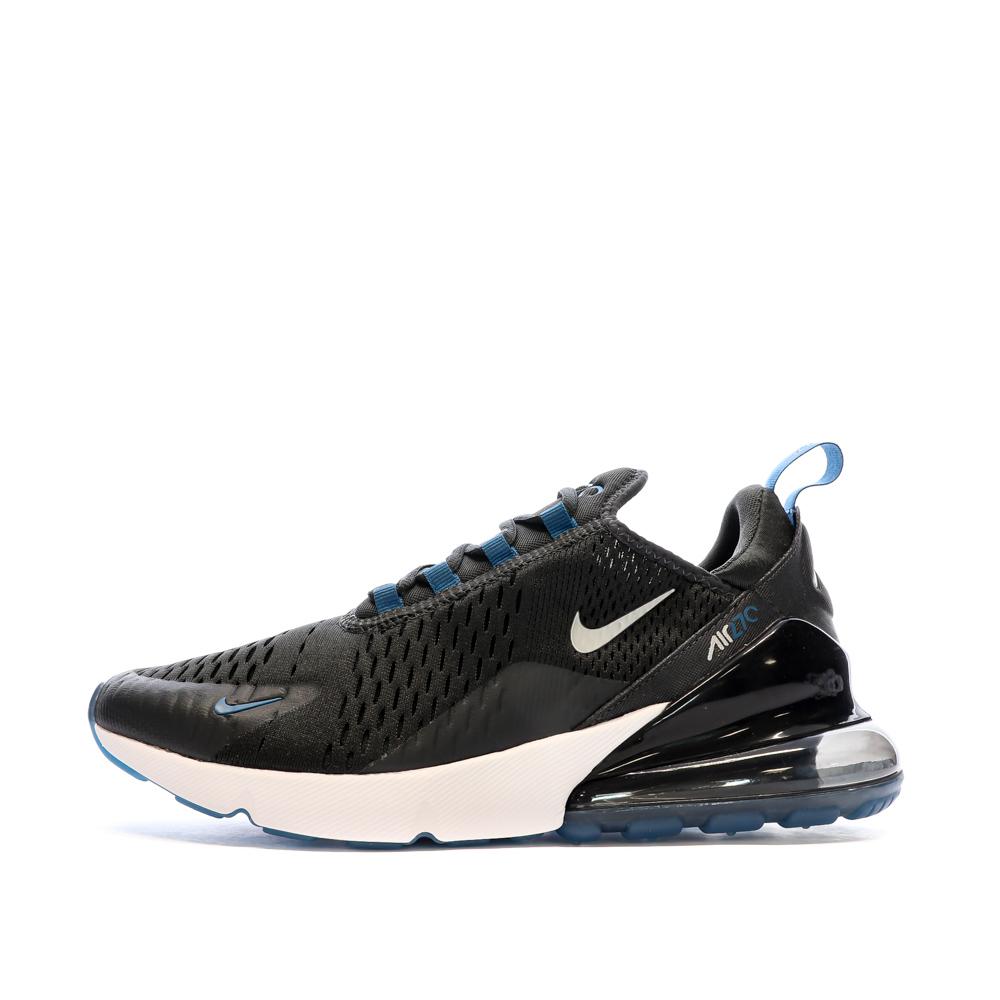 Baskets Noir/Bleu Homme Nike Air Max 270 pas cher