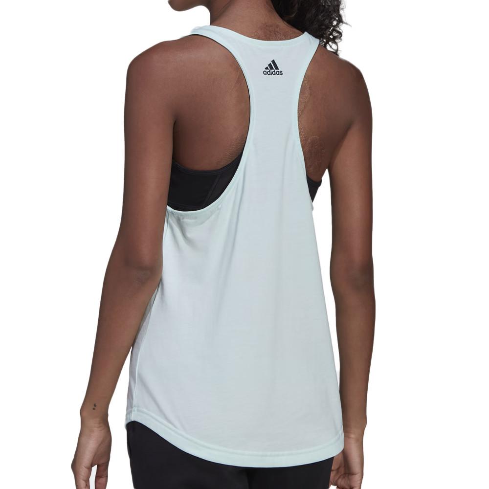 Débardeur Turquoise Femme Adidas HD1683 vue 2