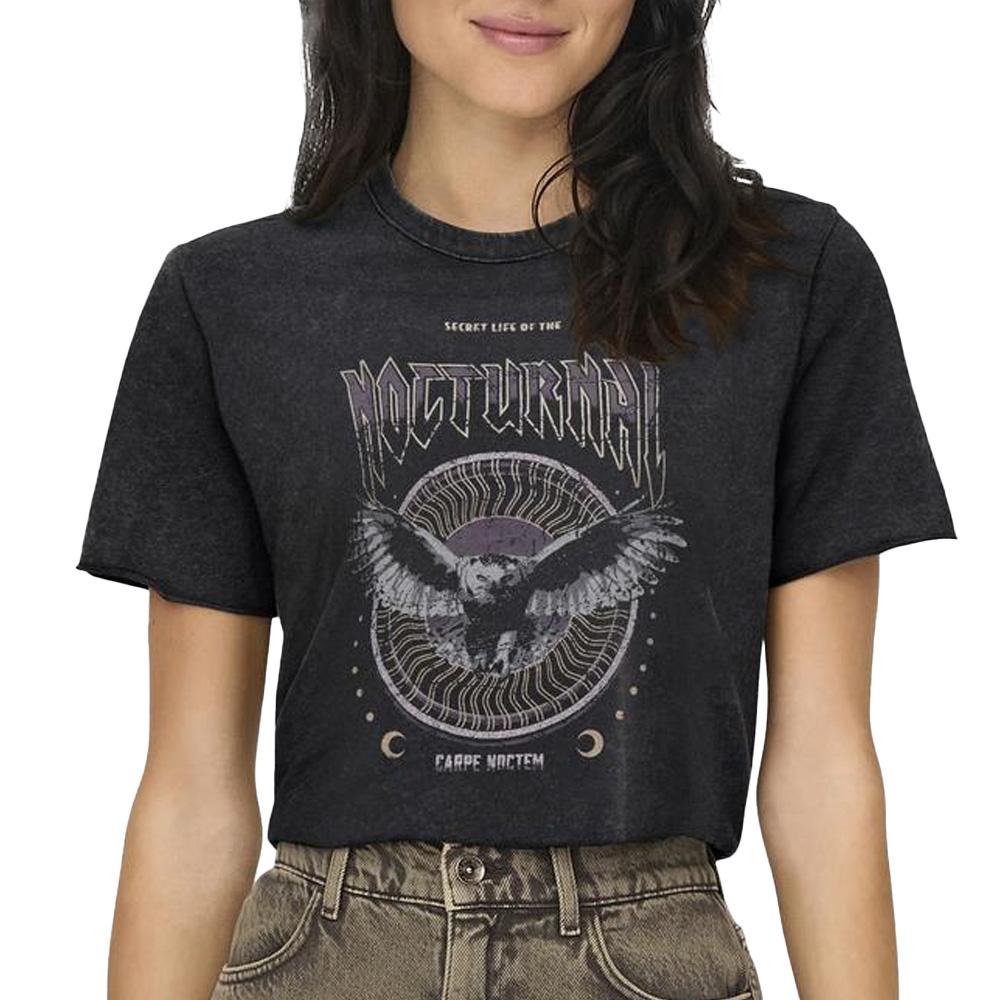 T-shirt Noir Femme Only Lucy pas cher