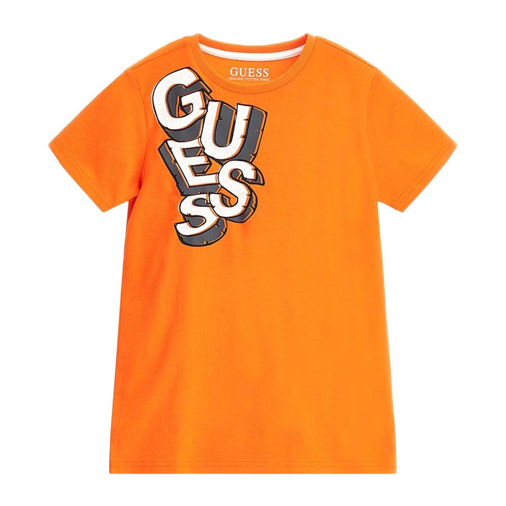 T shirt Orange Garcon Guess Groovy Espace des marques