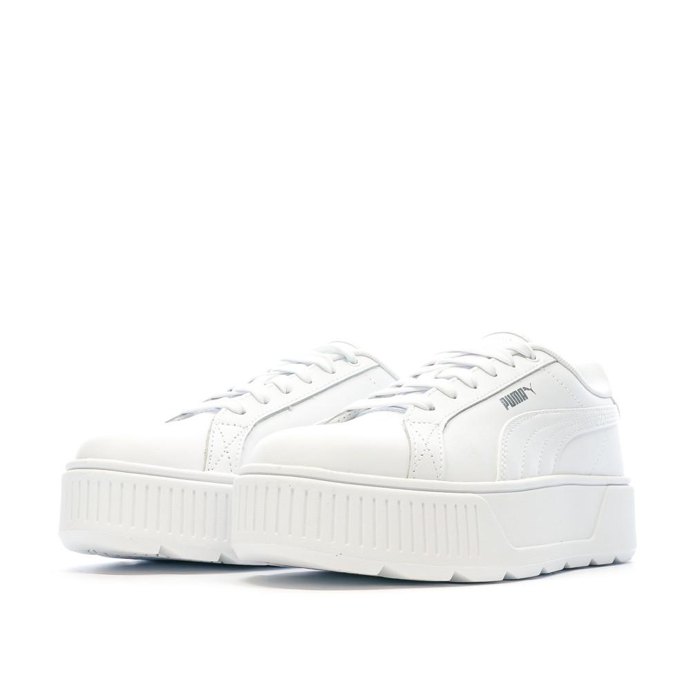 Baskets Blanches Femme Puma Karmen 387374-01 vue 6