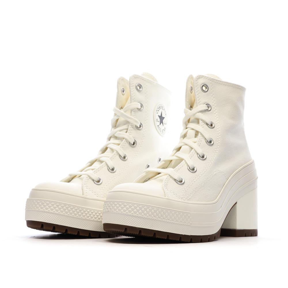 Baskets Blanches Femme Converse Chuck 70 De Luxe A05348C vue 6