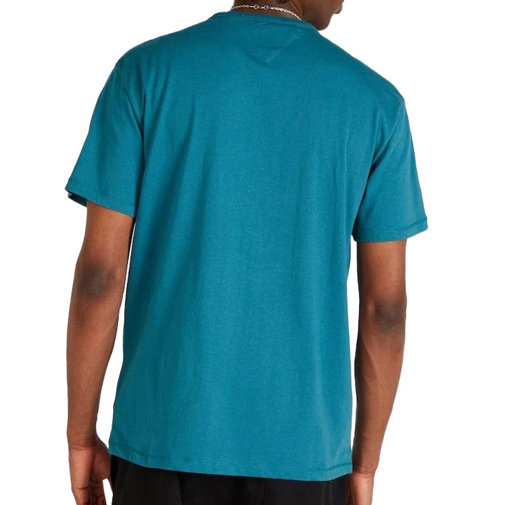 T-shirt Vert Emeraude Homme Tommy Jeans Reg Varsity vue 2