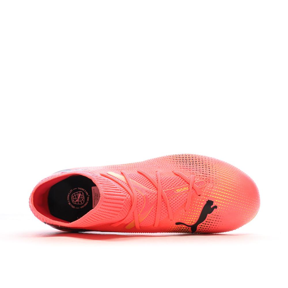 Chaussures de Football Rose/Orange Garçon Puma Future 7 Match vue 4