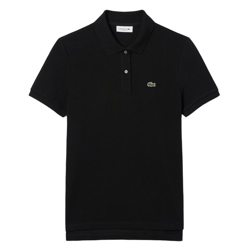 Polo Noir Femme Lacoste Polo Regular Fit pas cher