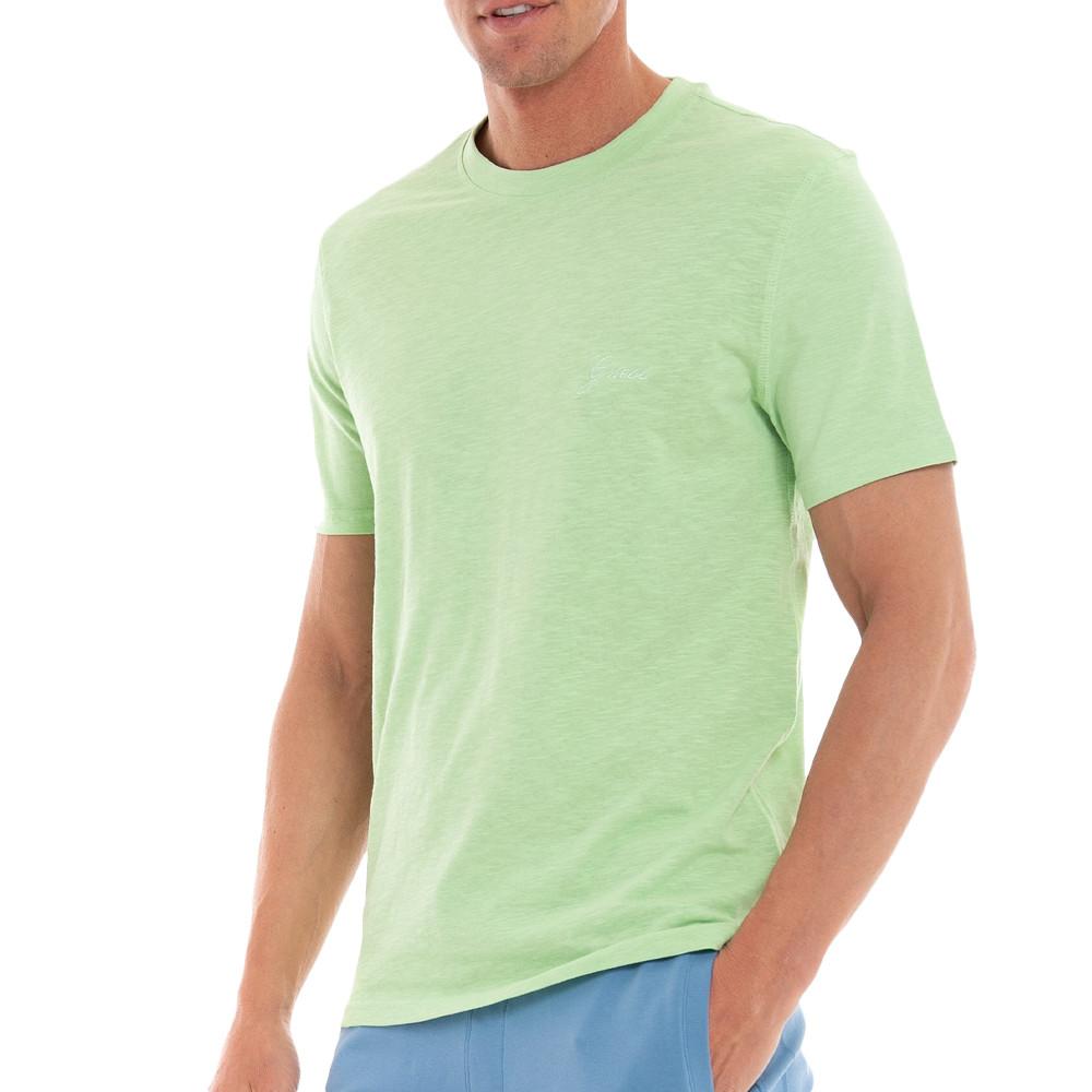 T-shirt Vert Homme Guess M2GI19 pas cher