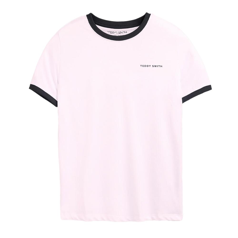 T-shirt Rose Pale Homme Teddy Smith 2R pas cher