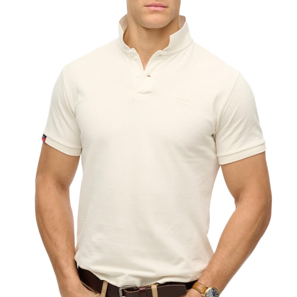 Polo Blanc Homme Superdry Vint Destroy pas cher