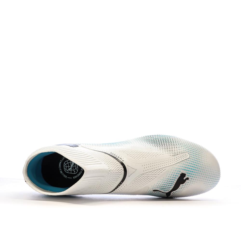 Chaussures de football Blanches/Roses Homme Puma Future 7 Match vue 4