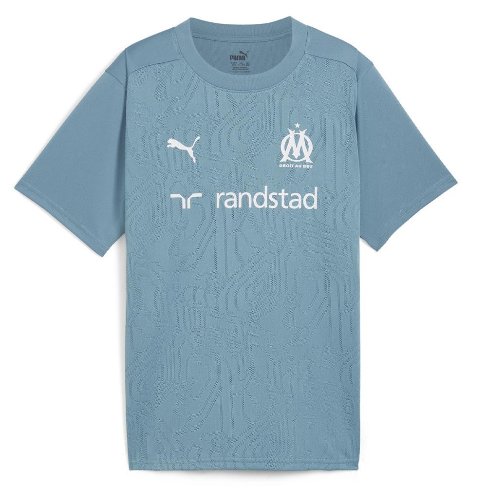OM Maillot Training Bleu/Beige Junior Puma 24/25 pas cher
