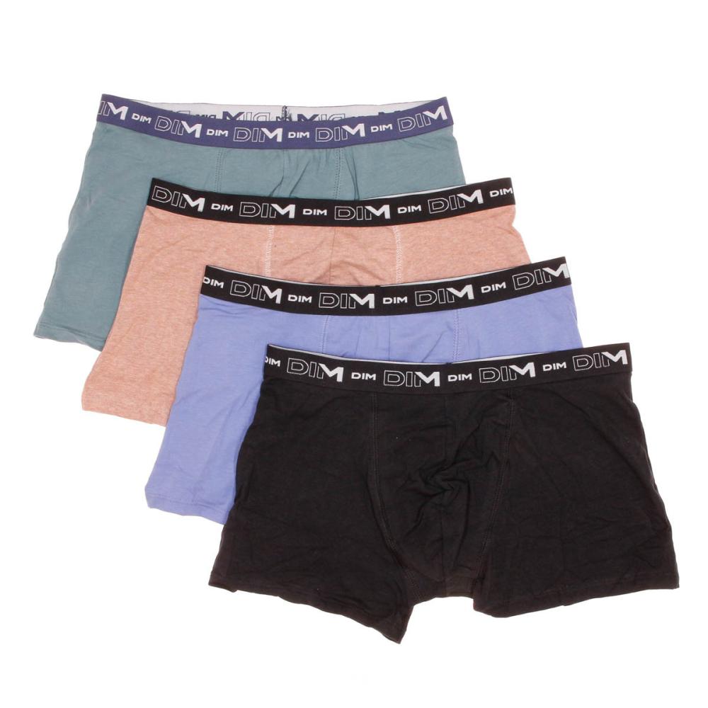 X4 Boxers Noir/Rose Homme DIM D6596 vue 2