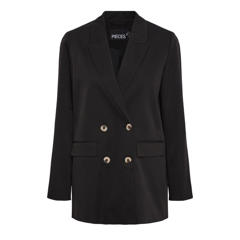 Blazer Noir Femme Pieces Thelma pas cher