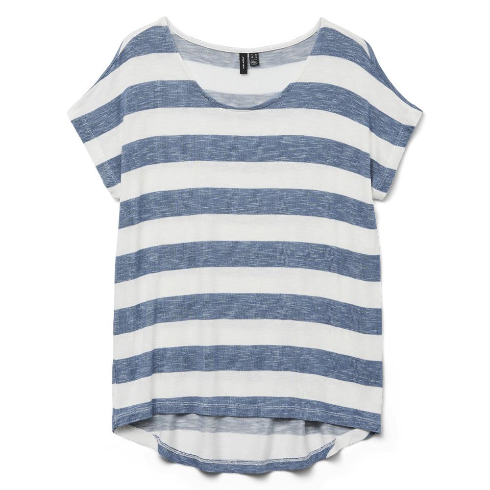 T-Shirt Rayure Marine/Blanc Femme Vero Moda Wide Stripe vue 3